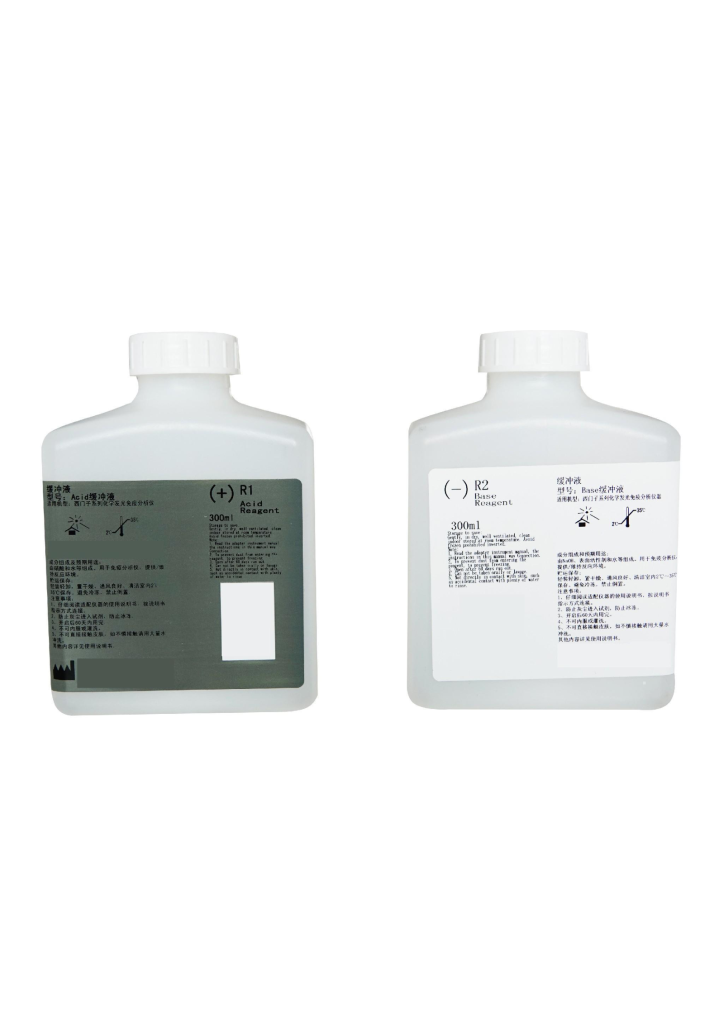 Acid缓冲液(酸性清洗液或酸化剂)     Acid Reagent  Base缓冲液(酸化辅助剂/碱性清洗液)   Base Reagent